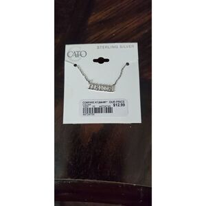 NEW WITH TAGS CATO STERLING SILVER MAMA NECKLACE